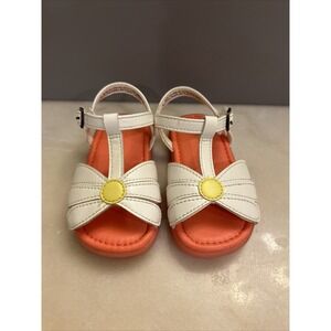 Old Navy Daisy/Flower Toddler Girl Sandals Size 6 Easy Closure